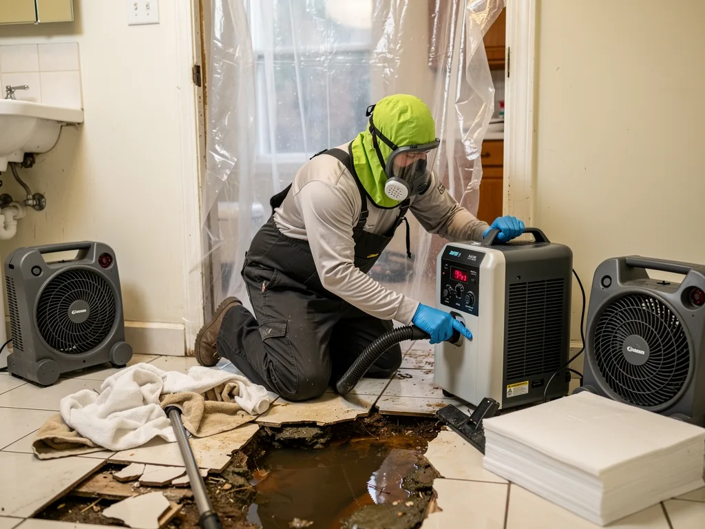 Toilet Overflow Cleanup